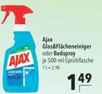 CITTI Markt Ajax Glas&Flächeneiniger oder Badspray Angebot
