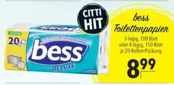 CITTI Markt bess Toilettenpapier Angebot