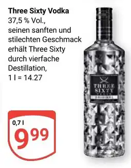 Globus Three Sixty Vodka Angebot