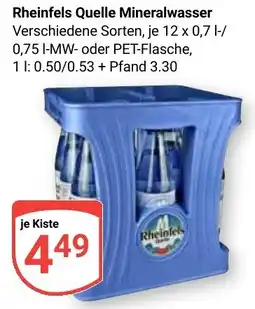 Globus Rheinfels Quelle Mineralwasser Angebot