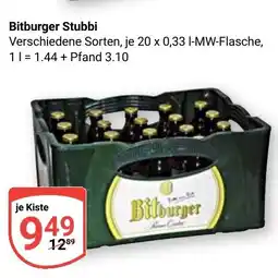 Globus Bitburger Stubbi Angebot