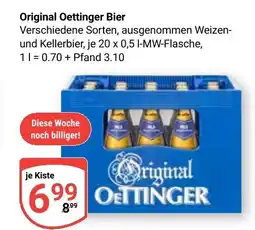 Globus Original Oettinger Bier Angebot