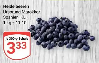 Globus Heidelbeeren Angebot