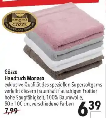 CITTI Markt GÖZZE Handtuch Monaco Angebot