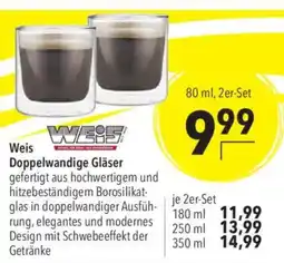 CITTI Markt Weis Doppelwandige Gläser Angebot