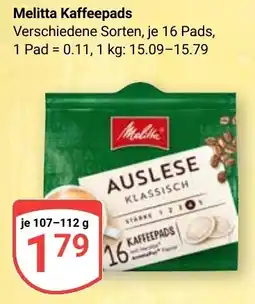 Globus Melitta Kaffeepads Angebot