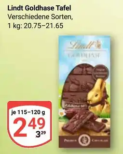 Globus Lindt Goldhase Tafel Angebot