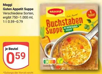 Globus Maggi Guten Appetit Suppe Angebot