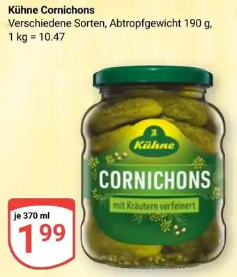 Globus Kühne Cornichons Angebot