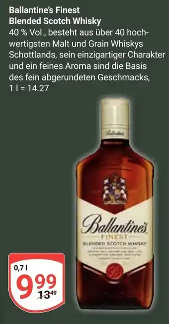 Globus Ballantine's Finest Blended Scotch Whisky Angebot