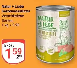 Globus Natur + Liebe Katzennassfutter Angebot