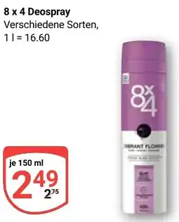 Globus 8 x 4 Deospray Angebot