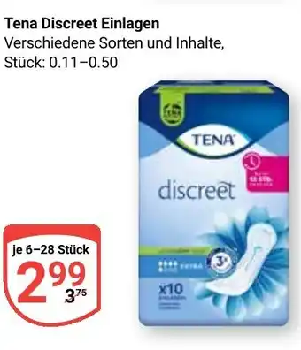 Globus Tena Discreet Einlagen Angebot