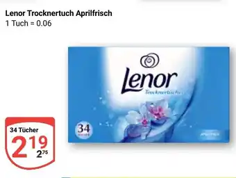 Globus Lenor Trocknertuch Aprilfrisch Angebot