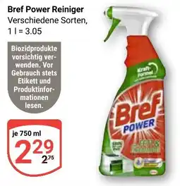 Globus Bref Power Reiniger Angebot