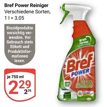 Globus Bref Power Reiniger Angebot