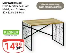 Globus Mikrowellenregal KESPER Angebot