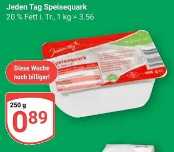 Globus Jeden Tag Speisequark Angebot