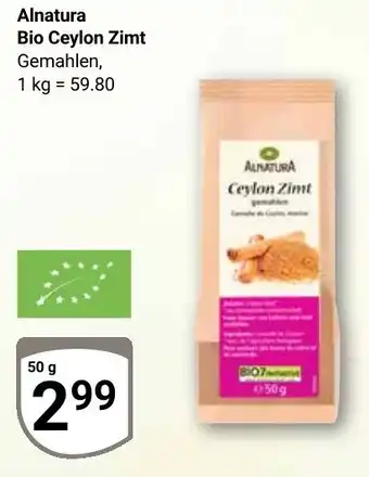 Globus Alnatura Bio Ceylon Zimt Angebot