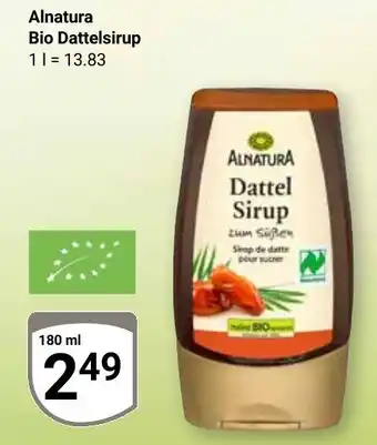 Globus Alnatura Bio Dattelsirup Angebot