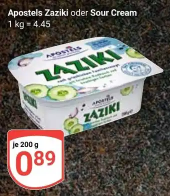 Globus Apostels Zaziki oder Sour Cream Angebot