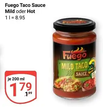 Globus Fuego Taco Sauce Mild oder Hot Angebot