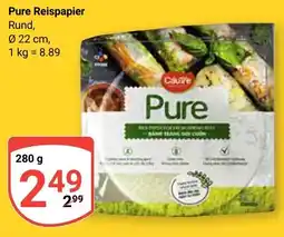 Globus Pure Reispapier Angebot