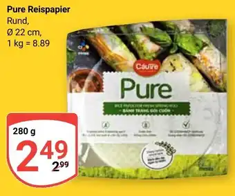 Globus Pure Reispapier Angebot