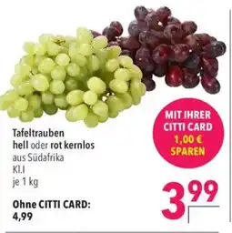 CITTI Markt Tafeltrauben Angebot