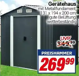 CENTERSHOP Gerätehaus Angebot