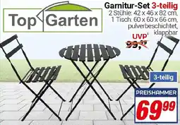 CENTERSHOP Top Garten Garnitur-Set 3-teilig Angebot