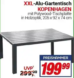 CENTERSHOP XXL-Alu-Gartentisch KOPENHAGEN Angebot