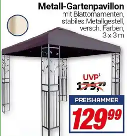 CENTERSHOP Metall-Gartenpavillon Angebot