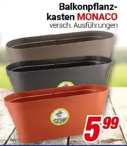 CENTERSHOP Balkonpflanz- kasten MONACO Angebot