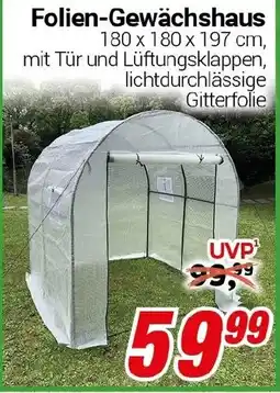 CENTERSHOP Folien-Gewächshaus Angebot