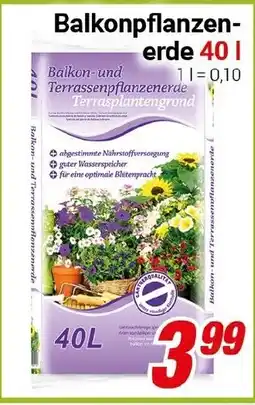 CENTERSHOP Balkonpflanzen- erde Angebot