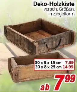 CENTERSHOP Deko-Holzkiste Angebot