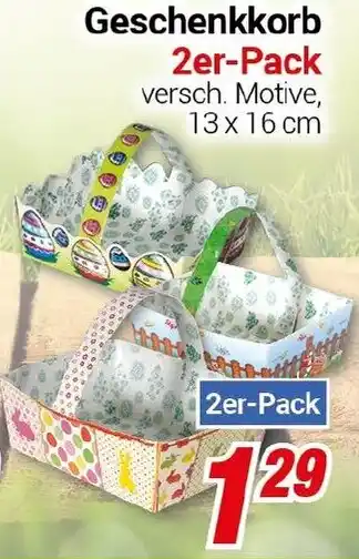 CENTERSHOP Geschenkkorb 2er-Pack Angebot