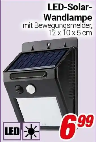 CENTERSHOP LED-Solar- Wandlampe Angebot