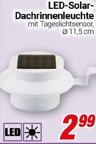 CENTERSHOP LED-Solar- Dachrinnenleuchte Angebot