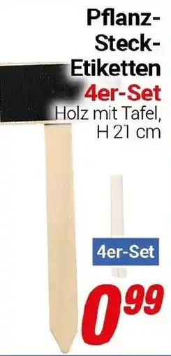 CENTERSHOP Pflanz- Steck- Etiketten 4er-Set Angebot