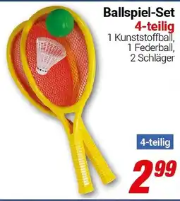 CENTERSHOP Ballspiel-Set 4-teilig Angebot