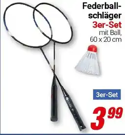 CENTERSHOP Federball- schläger 3er-Set Angebot