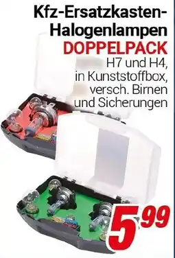 CENTERSHOP Kfz-Ersatzkasten- Halogenlampen DOPPELPACK Angebot