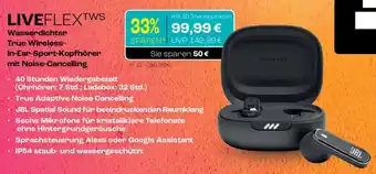 CITTI Markt JBL Wasserdichter True Wireless- In-Ear-Sport-Kopfhörer mit Noise-Cancelling LIVEFLEXTWS Angebot