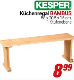 CENTERSHOP KESPER Küchenregal BAMBUS Angebot