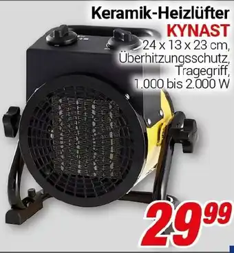 CENTERSHOP Keramik-Heizlüfter KYNAST Angebot