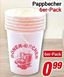 CENTERSHOP Pappbecher 6er-Pack Angebot