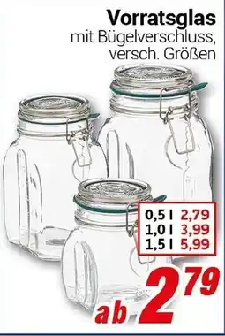 CENTERSHOP Vorratsglas Angebot