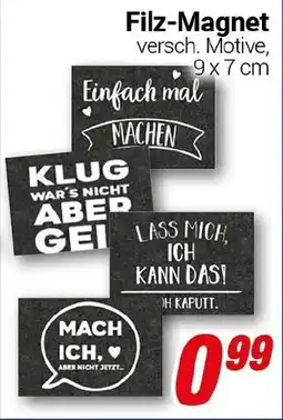 CENTERSHOP Filz-Magnet Angebot